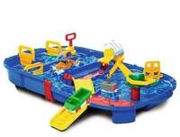 AquaPlay 1516 - Wasserbahn Lockbox mit Schleuse 25-teilig