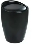 Hocker Mod. Candy Black, mit abnehmbarem W&auml;schesammler