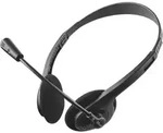 Trust Primo Chat Computer On Ear Headset kabelgebunden Stereo Schwarz