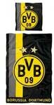 BVB 16802500 - BVB Bettw&auml;sche mit Streifenmuster 135 x 200 cm, Borussia Dortmund 09