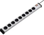 Ehmann 0201x00092301 Steckdosenleiste mit Schalter 9fach Grau Schutzkontakt 1St.