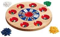 Pochbrett mit Spielchips Holz &Oslash;29cm