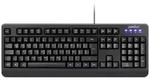 Perixx Periboard-517 B USB Tastatur Deutsch, QWERTZ Schwarz Staubgesch&uuml;tzt,