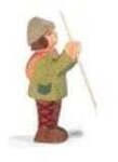 Hirte stehend mit Stab