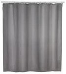 Anti-Schimmel Duschvorhang Uni Grey, 180 x 200 cm, Textil (Polyester), waschbar