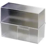 HAN 975-63 Karteibox Transluzent, Klar max. Anzahl der Karten: 500 Karten DIN A5 quer