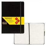 Idena Notizbuch 80g/m2 kariert schwarz DIN A5 192 Seiten