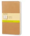 Moleskine Cahier large blanko packpapierbraun DIN A5. 3er Pack