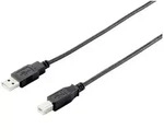 Equip USB-Kabel USB-A Stecker, USB-B Stecker 5.00m Schwarz 128862