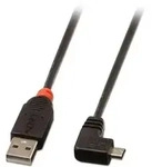 LINDY USB-Kabel USB 2.0 USB-A Stecker, USB-Micro-B Stecker 1.00m Schwarz 31976