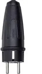 Schneider Electric 122051 Schutzkontaktstecker Vollgummi 250V Schwarz IP20