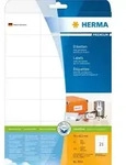 HERMA Etiketten permanent wei&szlig; 70x42,3mm 25 Blatt 525 St&uuml;ck