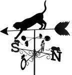 Wetterfahne Mod. Katze, Wetterhahn