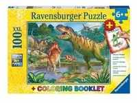 Puzzle Ravensburger Welt der Dinosaurier 100 Teile XXL Colouring Booklet