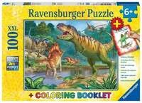 Puzzle Ravensburger Welt der Dinosaurier 100 Teile XXL Colouring Booklet