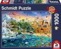 Puzzle Schmidt Spiele 58324 Die Welt der Tiere 1000 Teile