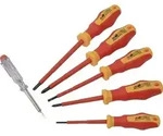 Br&uuml;der Mannesmann VDE Schraubendreher-Set 6teilig Schlitz, Kreuzschlitz Phillips