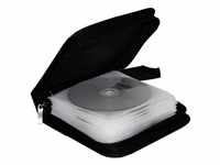 MediaRange CD Tasche 24 CDs/DVDs/Blu-rays Nylon® Schwarz 1 St. (B x H x T) 164 x 39