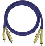 Cinch Audio Anschlusskabel [2x Cinch-Stecker - 2x Cinch-Stecker] 0.50 m Blau