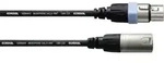 Cordial CCM 1 FM XLR Verbindungskabel [1x XLR-Buchse - 1x XLR-Stecker] 1.00m Schwarz