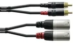 Cordial CFU 1,5 MC Audio Adapterkabel [2x XLR-Stecker - 2x Cinch-Stecker] 1.50m