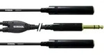 Cordial CFY0.3VKK Klinken Adapterkabel [1x Klinkenstecker 6.35 mm - 2x Klinkenbuchse