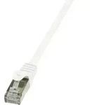 LogiLink CP2061S RJ45 Patchkabel CAT 6 F/UTP 3.00m Wei&szlig; mit Rastnasenschutz 1St.
