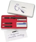 LAMY F&uuml;ller Set joy Al-black 011 Sch&ouml;nschreibf&uuml;ller mit 3 Federspitzen