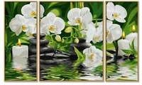 Malen nach Zahlen - Wellness-Oase (Triptychon)
