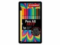 STABILO Filzstifte Premium Pen 68 ARTY, 10er Metalletui