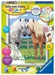 Ravensburger Malen nach Zahlen, Gl&uuml;ckliche Pferde, Malset