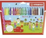 STABILO Filzstift - Trio A-Z - 24er Pack - mit 24 verschiedenen Farben