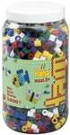Hama&reg; B&uuml;gelperlen Maxi - Vollton Mix 1400 Perlen (6 Farben) in Aufbewahrungsdo