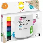 KREUL Porzellanmalstifte: Porcelain Marker Junior 5er Set