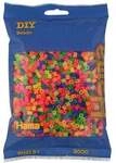 Hama B&uuml;gelperlen Neon Mix 3000 St&uuml;ck Beutel
