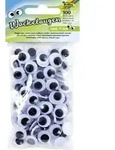 Folia Wackelaugen RUND, nicht selbstklebend, 14mm, 100 St&uuml;ck, wei&szlig;