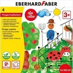 EBERHARD FABER Fingerfarben gelb/rot/blau/gr&uuml;n 100ml 4 Teile 4fach sortiert