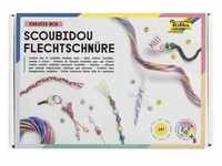 Folia Scoubidou Flechtschnüre KREATIV BOX, 150 Flechtschnüre und Zubehör