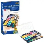 Idena Deckfarbkasten 24 Farben und 1 Tube Deckwei&szlig;