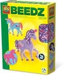 SES CREATIVE B&uuml;gelperlenset BEEDZ Einhorn Glow in the Dark 1200 St&uuml;ck