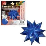 folia Bastelset Bascetta Stern &Oslash;20cm 115g/m2 blau 15x15cm 32 Blatt