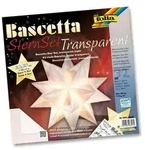folia Bastelset Bascetta Stern &Oslash;40cm 115g/m2 wei&szlig; 30x30cm 32 Blatt