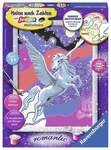 Ravensburger Stolzer Pegasus - Malen nach Zahlen, mit Glittereffekt, romantic, MNZ