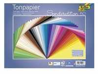 Folia Tonpapier 130g/m2, 25x35cm, 50 Bogen, farbig sortiert