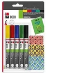 Marabu Deco Painter Basic 3-4mm 5 St&uuml;ck sortiert