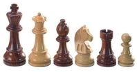 Schachfiguren Artus, K&ouml;nigsh&ouml;he 90 mm, gewichtet, in Holzbox