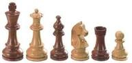 Schachfiguren Sigismund, K&ouml;nigsh&ouml;he 78 mm, gewichtet, in Holzbox