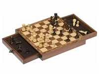 Goki 56919 - Magnetisches Schachspiel mit Schubladen