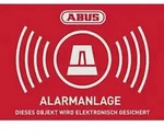 ABUS AU1423 Warnaufkleber Alarmanlage Sprachen Deutsch (B x H) 74mm x 52.5mm