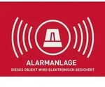 ABUS AU1322 Warnaufkleber Alarmanlage Sprachen Deutsch (B x H) 14.8 mm x 10.5 mm